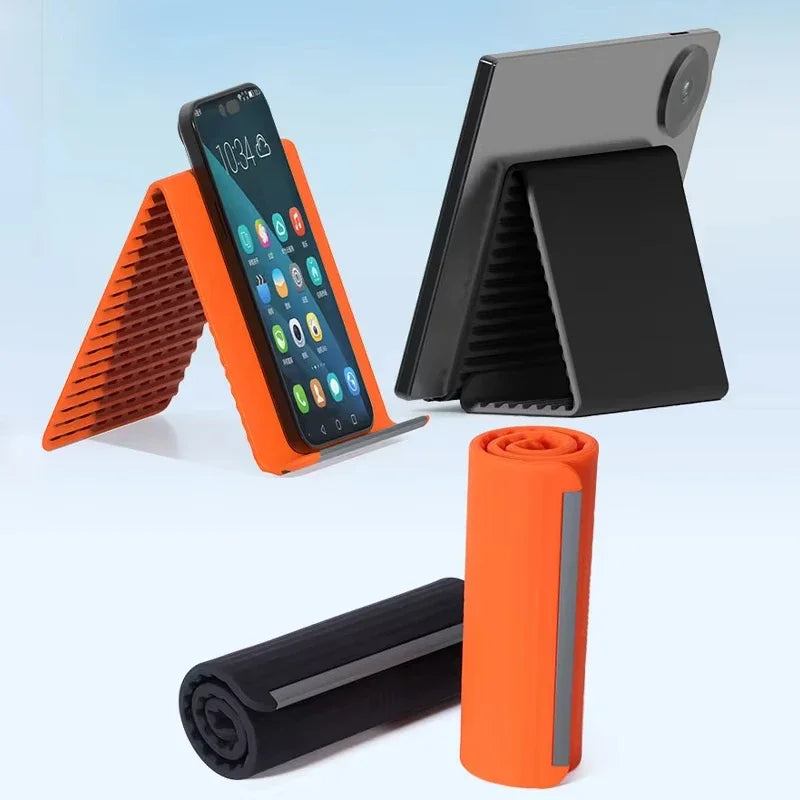 Flexible Silicone Phone & Tablet Stand – Foldable Universal Device Stand Holder P3