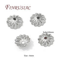 50Pcs 18K Gold Plated 6mm Flower Bead Caps for Jewelry Making Jewelry Bead Caps P3 Rhodium Plated 100 pcs