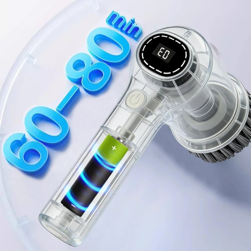 Cordless Electric Spin Scrubber – Replaceable Brush Heads Electric Spin Scrubber P3
