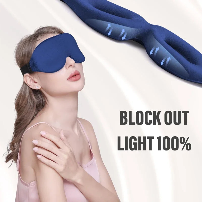 3D Blackout Sleep Eye Mask – Soft Breathable Padded Blindfold Sleep Eye Mask P3