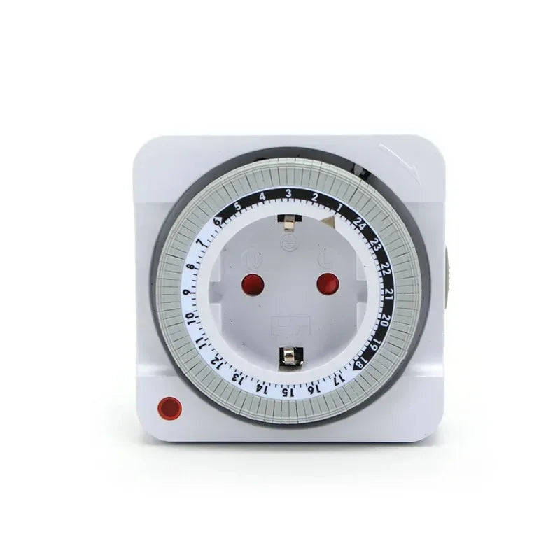 24-Hour Mechanical Timer Switch EU Plug – Auto Power Off Indoor Mechanical Timer Switch P3