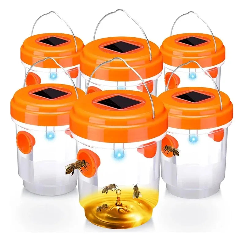 Solar Wasp Trap Outdoor UV LED – Non-Toxic Insect Bee Catcher Solar Insect Trap P3