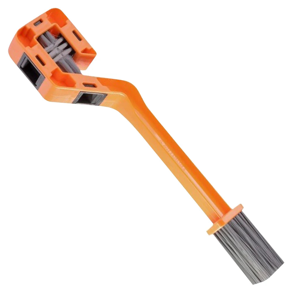 Double Head Bike Chain Cleaning Brush – Bicycle & Motorcycle Chain Cleaning Brush P3 SKU-01-Orange