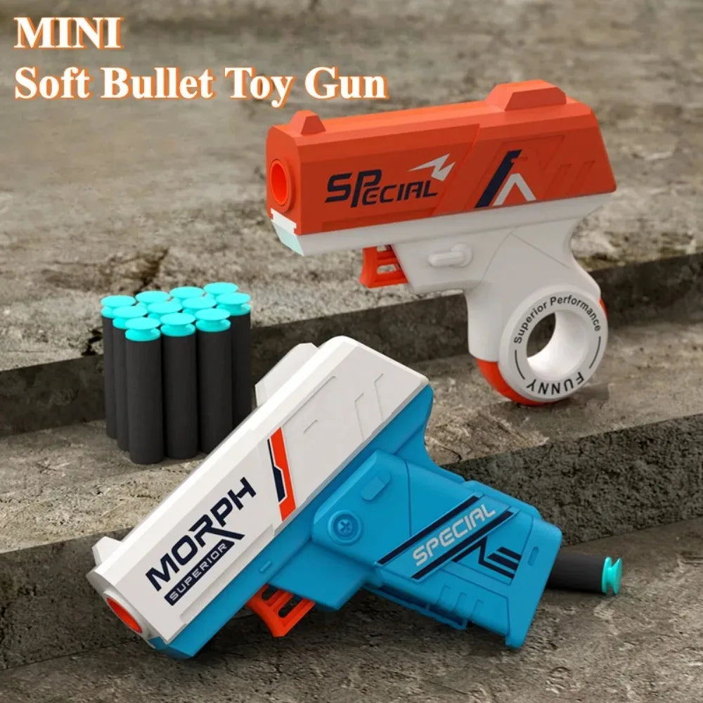 NOCCLILI Mini Soft Bullet Blaster – Outdoor Shooting Toy Gift Foam Dart Blaster P3