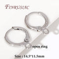 18K Gold Plated Brass Earring Hooks – DIY Jewelry Findings Earring Findings P3 Rhodium Plated 10 pairs
