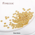 18K Gold Plated Wave Flat Spacer Beads 4/6/8mm | DIY Jewelry Jewelry Spacer Beads P3 18K Gold Plated-4MM 30 Pieces