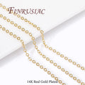 18K Gold Plated O Shape Chain 1.2mm–2mm | DIY Necklace Bulk DIY Jewelry Chain P3 14K Real Gold Plated 1.2mm-1 meter