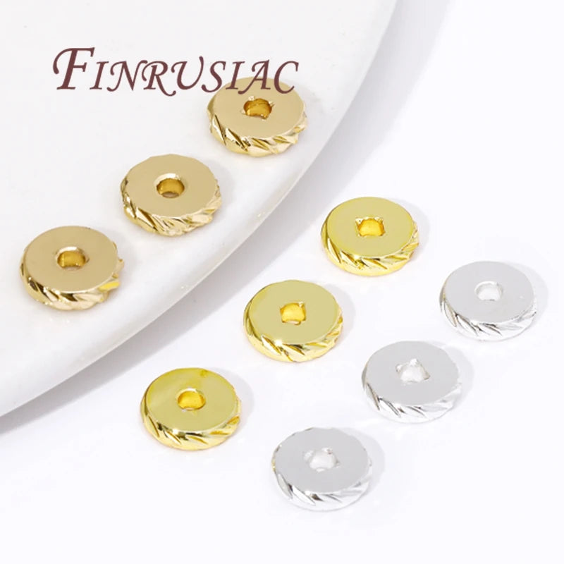 18K Gold Plated Spacer Beads 3mm–8mm | DIY Jewelry Making Jewelry Spacer Beads P3