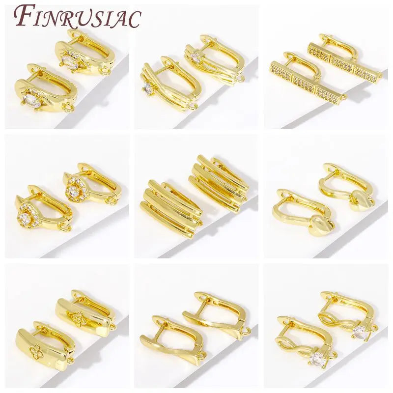 18K Gold Plated DIY Earring Hooks & Fasteners – Anti-Allergy Earring Findings P3