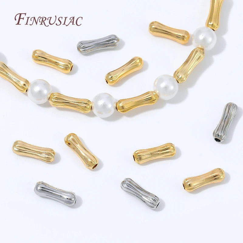 18K Gold Plated Bone Spacer Beads – DIY Jewelry Making Jewelry Spacer Beads P3
