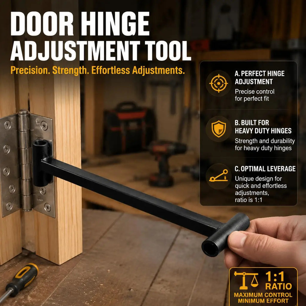 Heavy Duty Door Hinge Adjustment Tool – Alignment Spanner & Wrench Door Hinge Tool P3 United States black