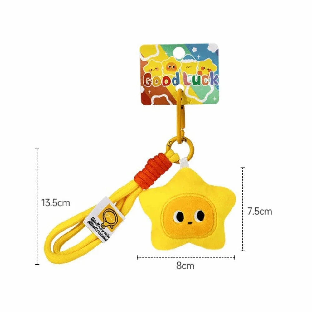 Kawaii Star Plush Keychain – Fluffy Doll Bag Charm Plush Keychain Charm P3