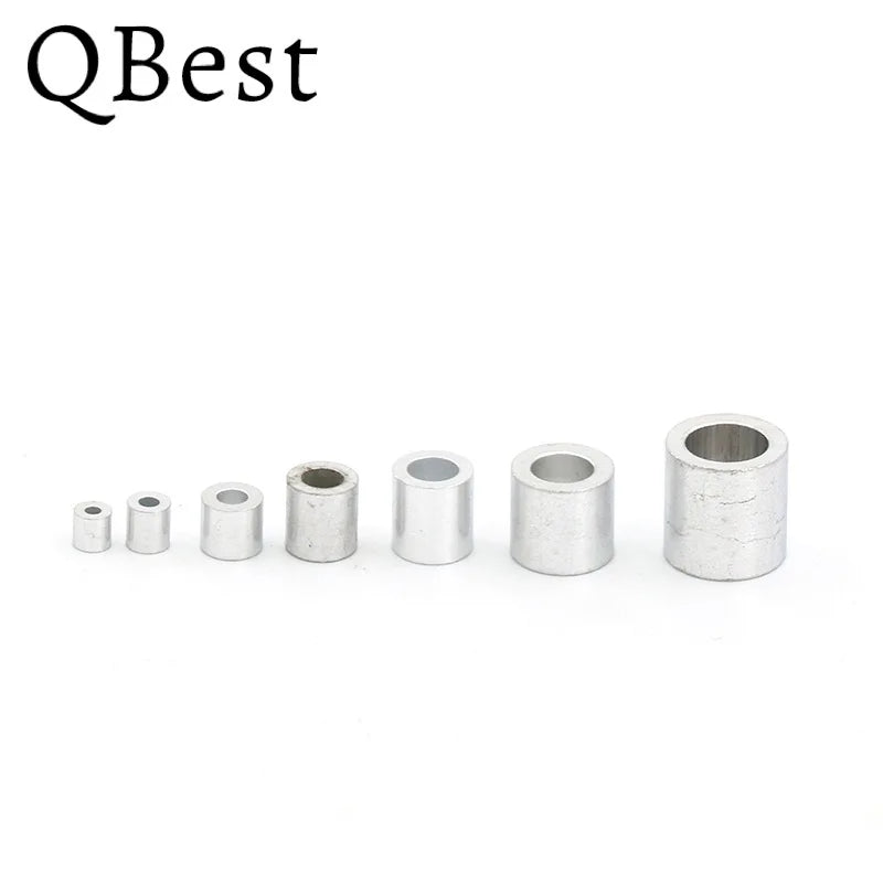 Aluminum Ferrule Crimping Sleeves for Wire Rope 1–10mm | 10/100 Pack Wire Rope Ferrule P3