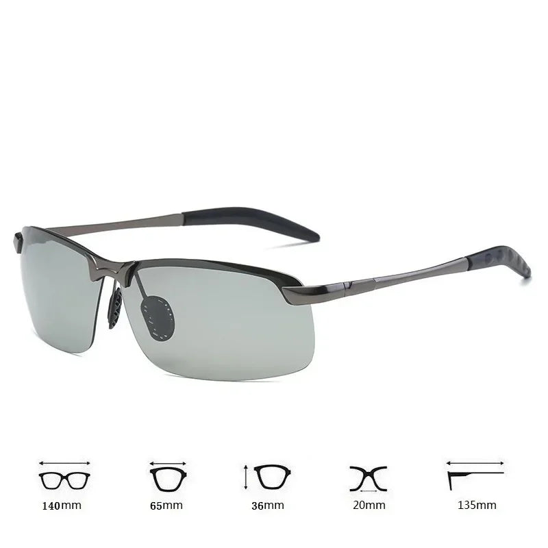 Men's Photochromic Polarized Sunglasses UV400 Day Night Polarized Sunglasses P3