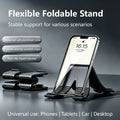 Foldable Silicone Phone Stand | Multi-Angle Desk Holder Phone Desk Stand P3 Black