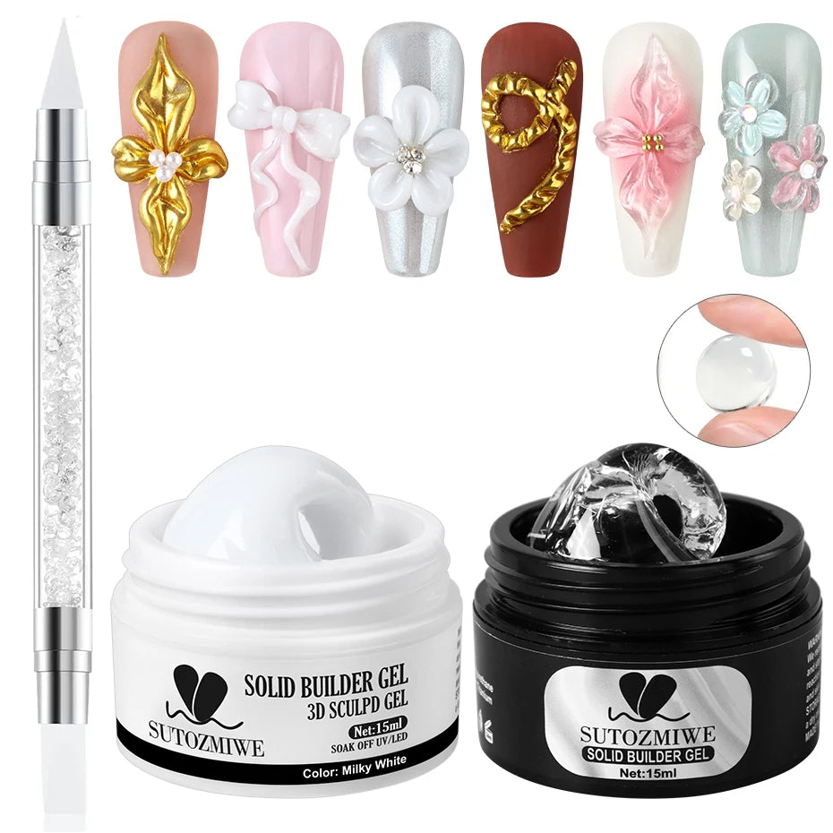 Full Beauty 15ml UV Builder Gel – Nail Extension & Sculpting UV Nail Builder Gel P3