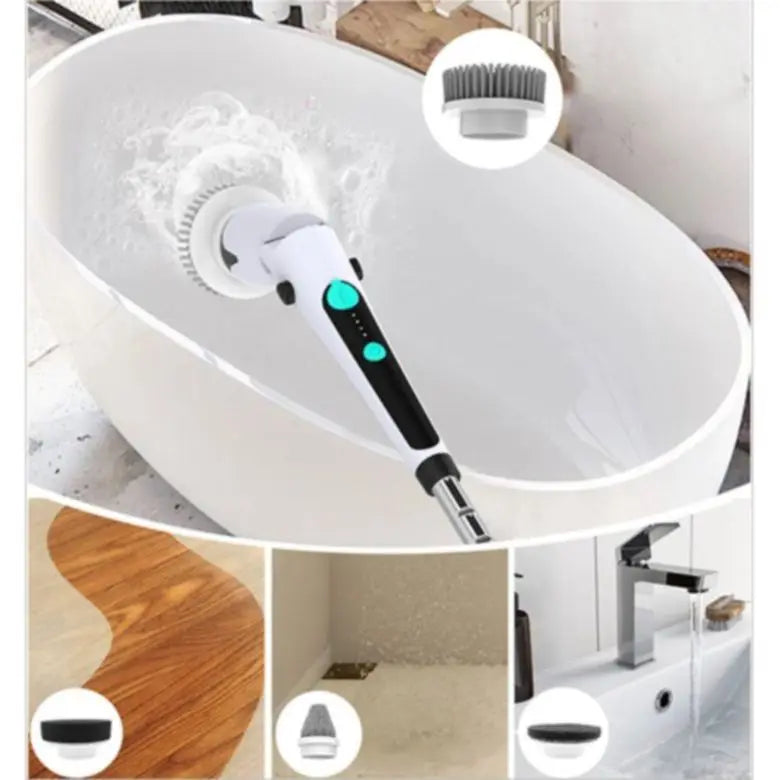 Electric Spin Scrubber – Cordless Brush with 5 Heads, Type-C Electric Spin Scrubber P3