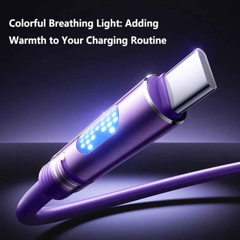 100W USB-C Fast Charging Cable – Ambient Light & Aromatherapy USB-C Charging Cable P3