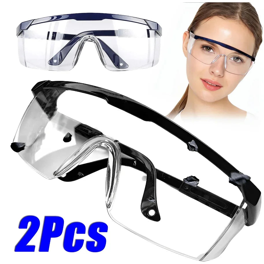 2-Pack Safety Goggles | Anti-Splash, Wind & Dust Protection Safety Goggles P3