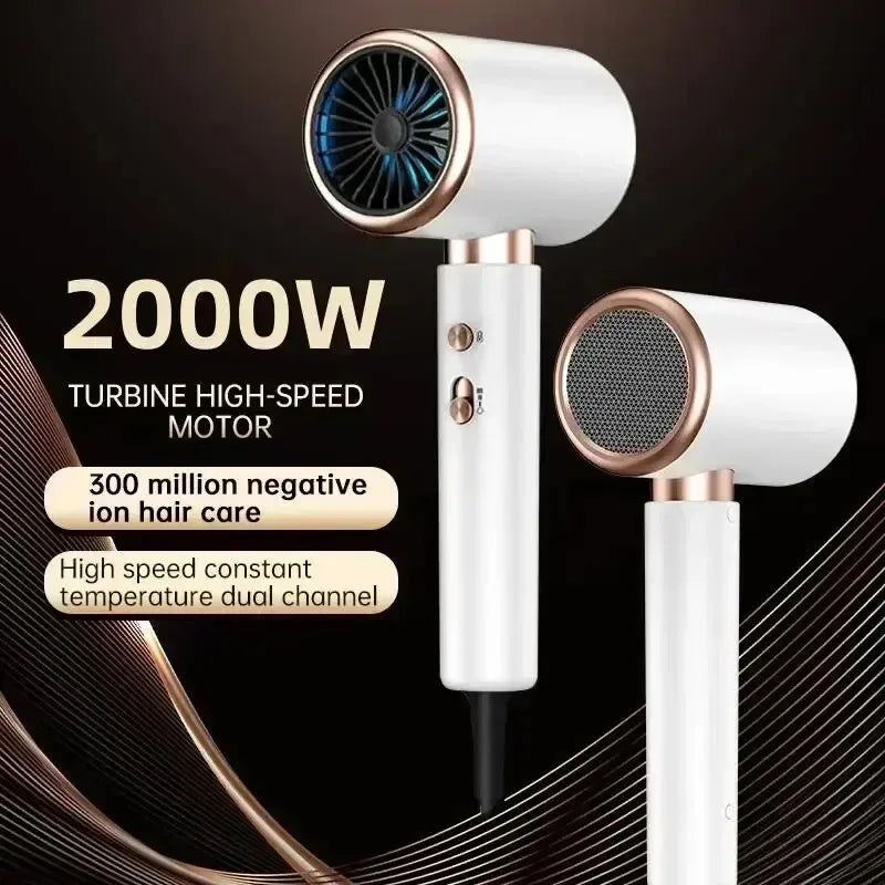 NOCCLILI 2000W Ionic Hair Dryer – Low Noise 3 Speed Lightweight Ionic Hair Dryer P3