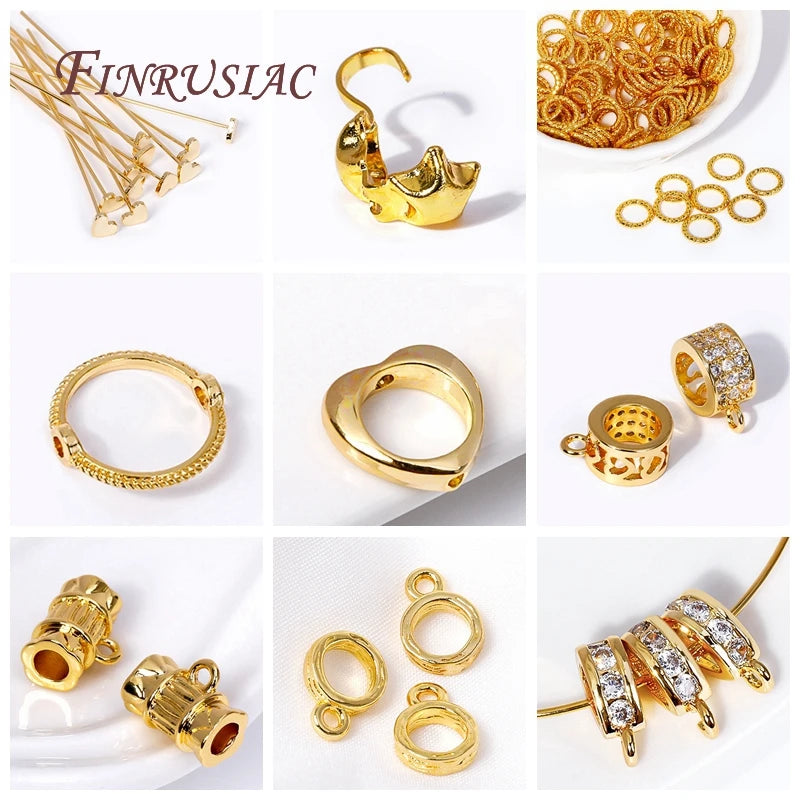 18K Gold Plated Zircon Pendant Bail | DIY Jewelry Findings Jewelry Finding P3