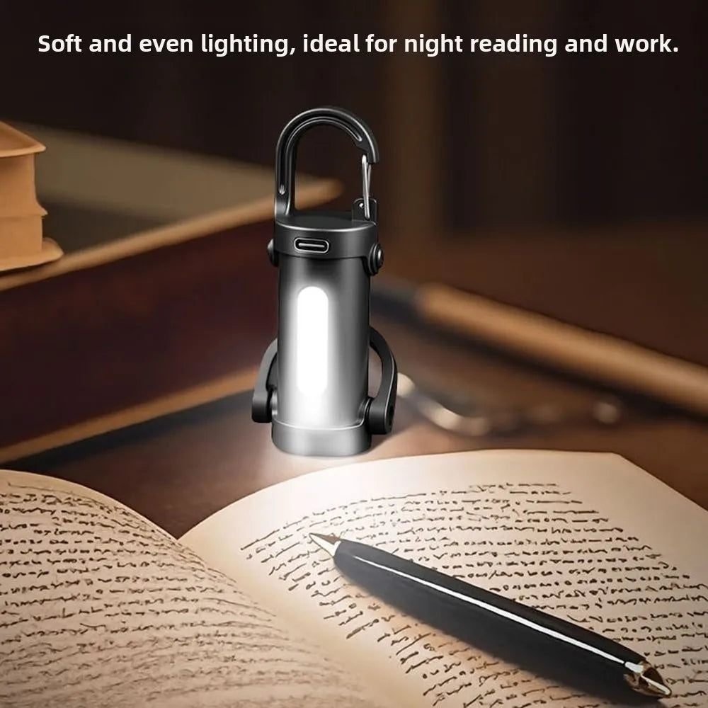 Mini COB LED Keychain Flashlight | USB Rechargeable, Red & Blue LED Keychain Flashlight P3