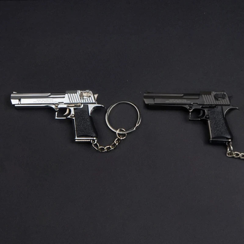 Desert Eagle 1:4 Scale Alloy Mini Pistol Model Metal Keychain Collectible Model Keychain P3