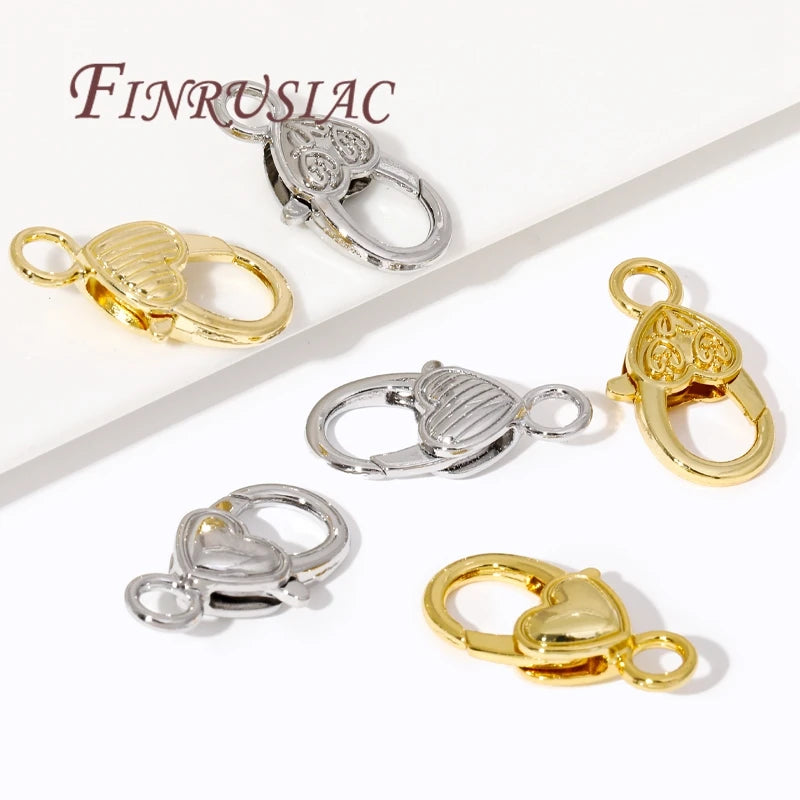 18K Gold Plated Lobster Clasps | DIY Jewelry Connector Findings Jewelry Clasp Findings P3