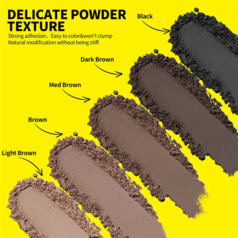 SEVICH Hairline Shadow Powder Kit with Brush – 10g Black Hairline Cover Powder P3