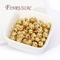 18K Gold Plated Lantern Spacer Beads 4mm 6mm 8mm | DIY Jewelry Jewelry Spacer Beads P3 14K Real Gold Plated 6mm-20pcs