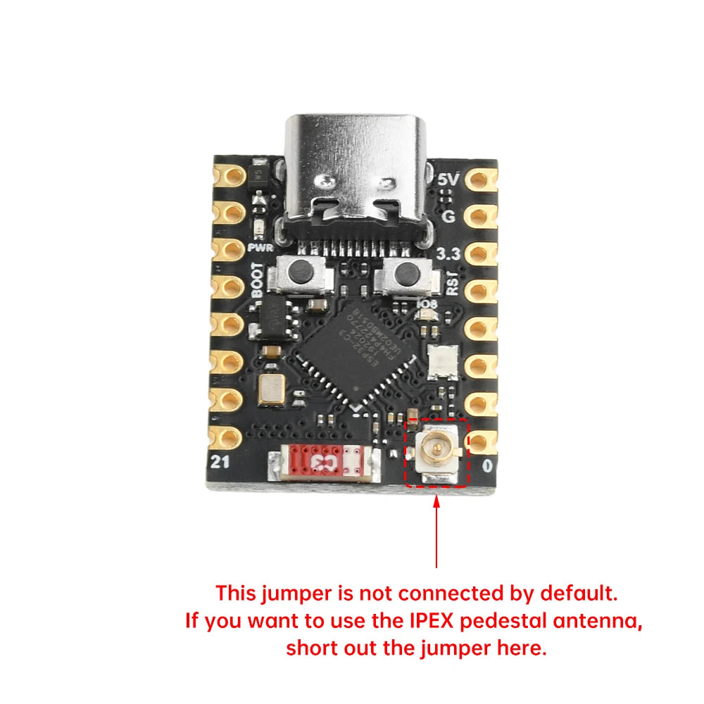 ESP32-C3 Wi-Fi & Bluetooth 5.0 Dev Board | Type-C, Antenna Development Board P3