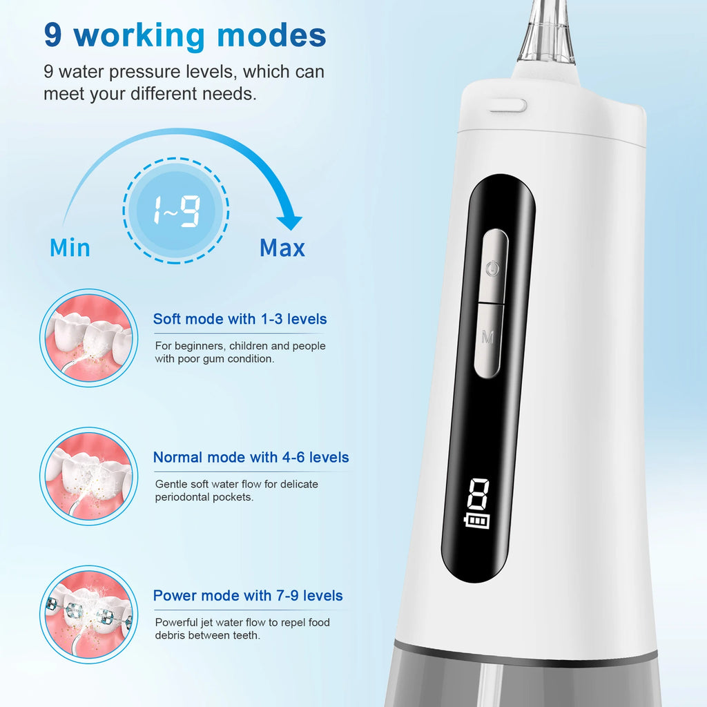 DUTRIEUX Water Flosser Oral Irrigator | IPX7 | 5+ Modes Oral Water Flosser P3