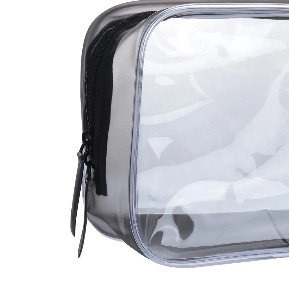 Clear PVC Zipper Cosmetic Bag – Travel Makeup Toiletry Organizer Cosmetic Bag P3