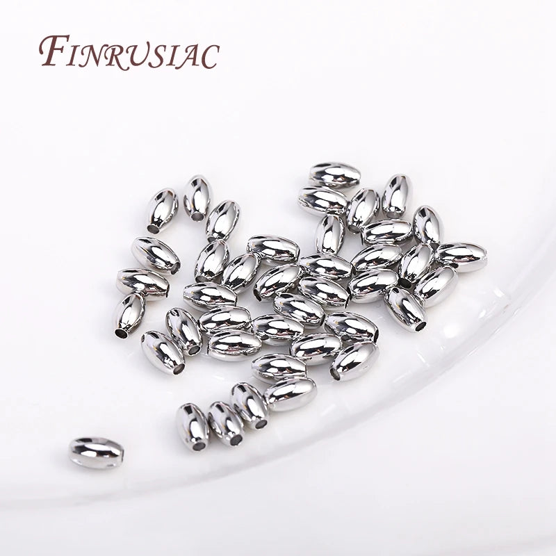 18K Gold Plated Oval Spacer Beads 3x5mm | DIY Jewelry Making Jewelry Spacer Beads P3