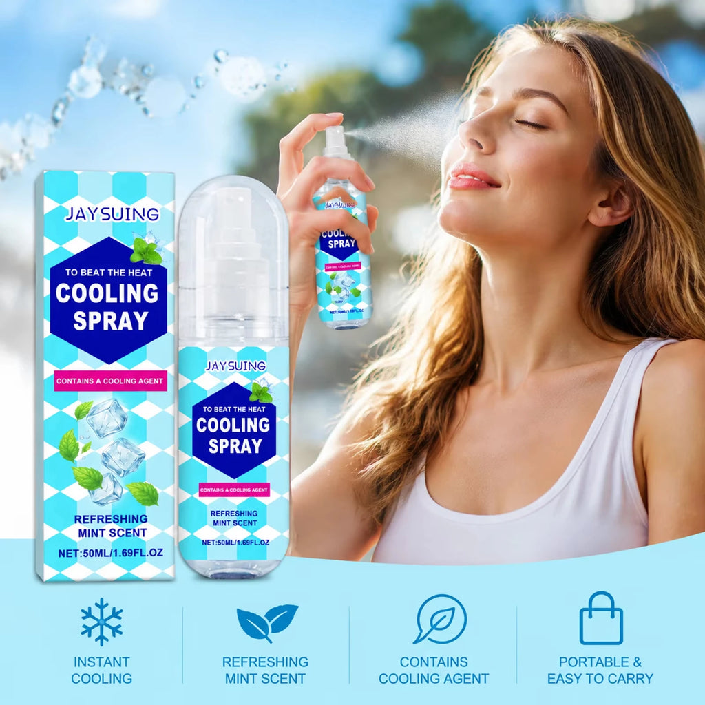 Instant Peppermint Cooling Mist Spray – Body & Clothing 50ml Cooling Body Mist P3