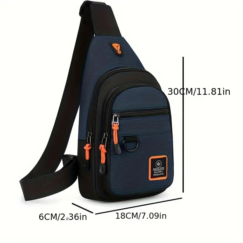 Men's Waterproof Crossbody Chest Bag | Hiking & Travel Crossbody Chest Bag P3