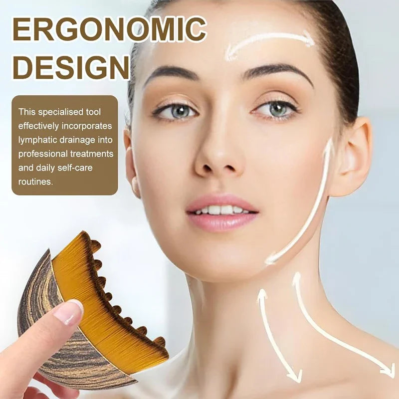 Facial Contour Sculpting Brush – Jawline & Lymphatic Massage Facial Massage Brush P3