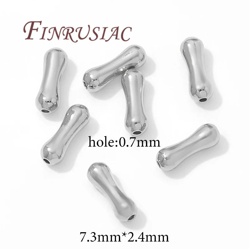 18K Gold Plated Spacer Beads 7.3mm – DIY Jewelry Making Supplies DIY Jewelry Beads P3 Rhodium Plated 100 pcs