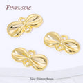 18K Gold Plated Bow Knot Connector Charms – DIY Jewelry Findings Jewelry Connector Charms P3 18K Gold Plated 4 pieces