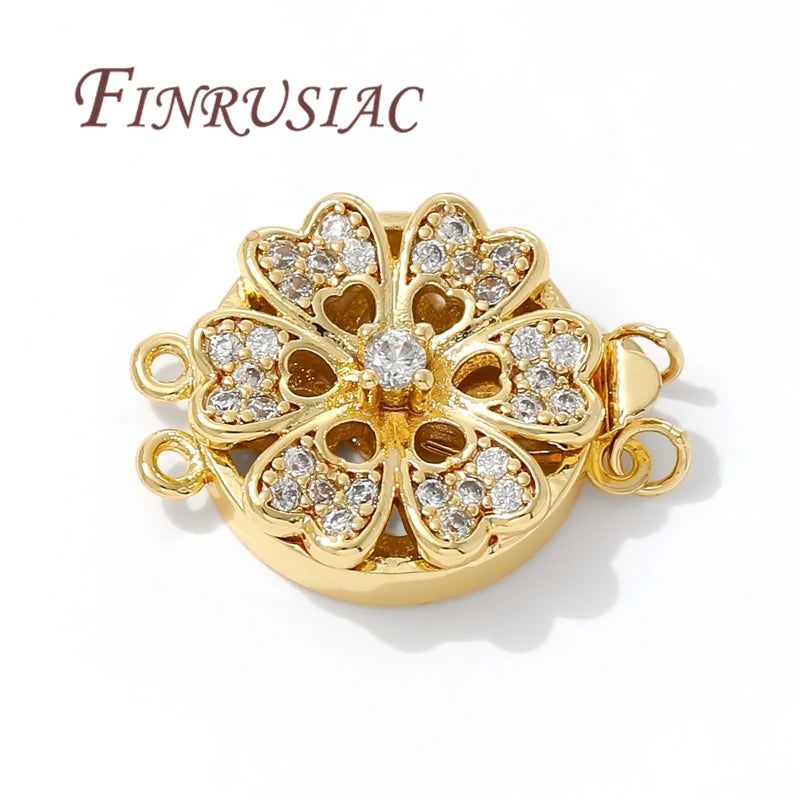 18K Gold Plated Box Safety Clasp – Bracelet & Necklace DIY Jewelry Clasp P3