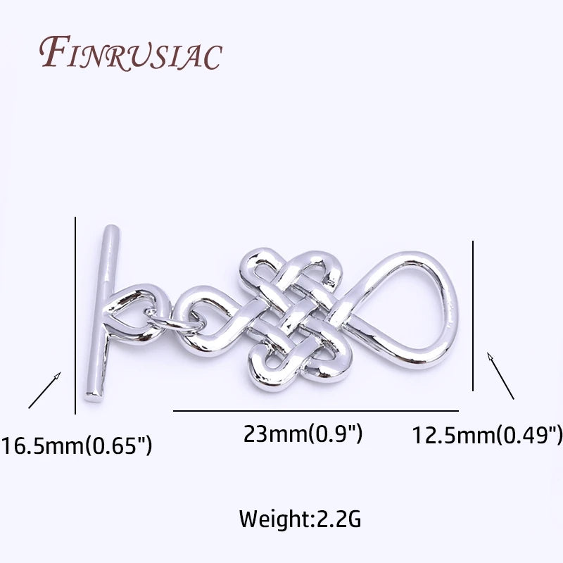 18K Gold Plated Brass OT Toggle Clasp for Bracelet & Necklace Jewelry Toggle Clasp P3