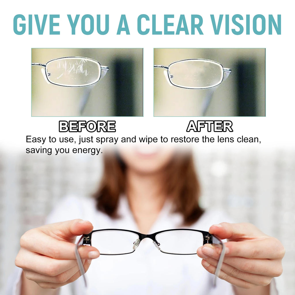 JAKEHOE Glasses Lens Cleaner Spray | Cleans & Restores Lenses Lens Cleaner Spray P3