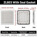 ABS Vent Grille Dustproof Waterproof Louver Fan Cover Louver Vent Grille P3 803 With Seal Gasket
