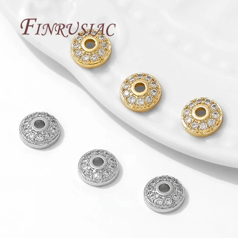 6.5mm 18K Gold Plated Brass Round Bead Caps | DIY Jewelry Bead Caps P3