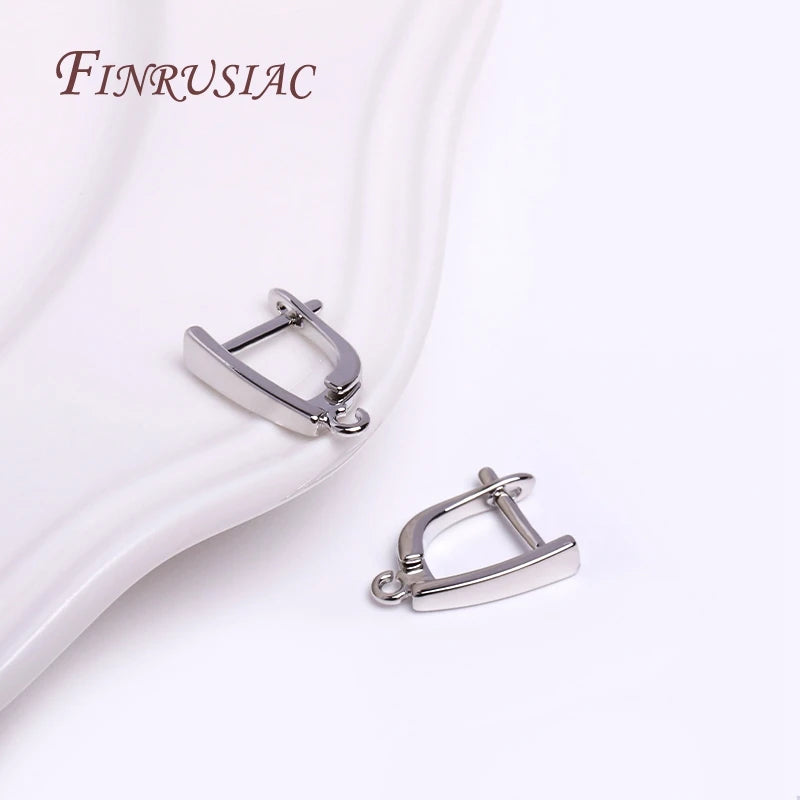 18K Gold Plated Brass Earring Hooks – DIY Jewelry Findings Earring Hooks P3