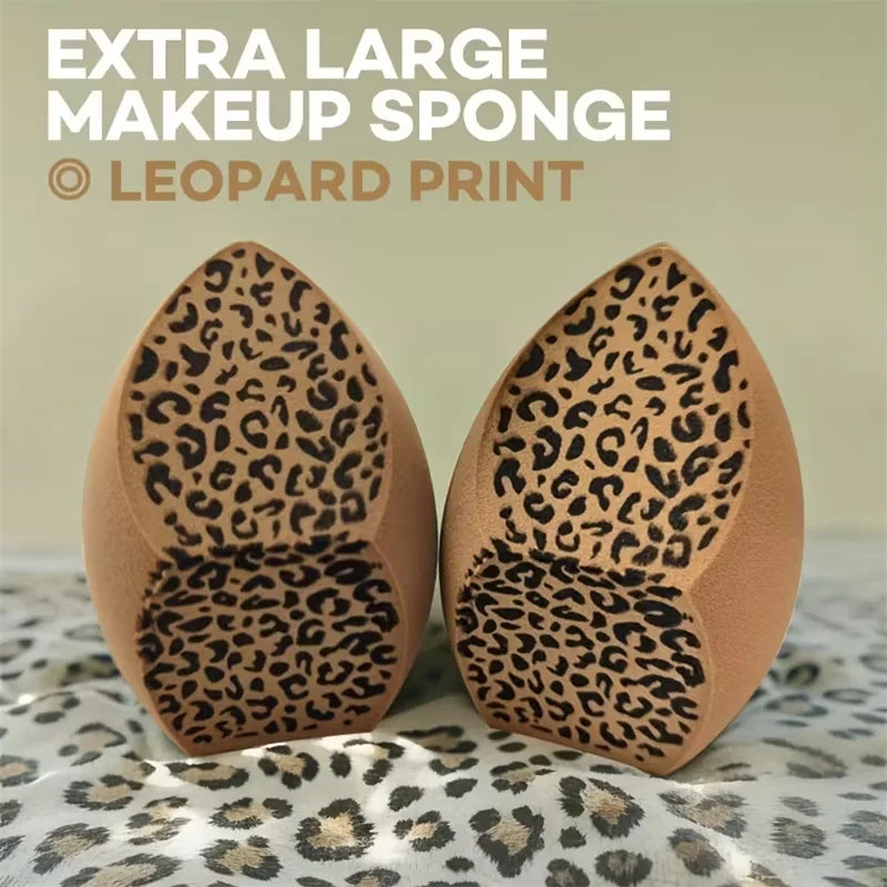Extra Large Leopard Print Makeup Sponge | Wet & Dry Blender Makeup Blending Sponge P3
