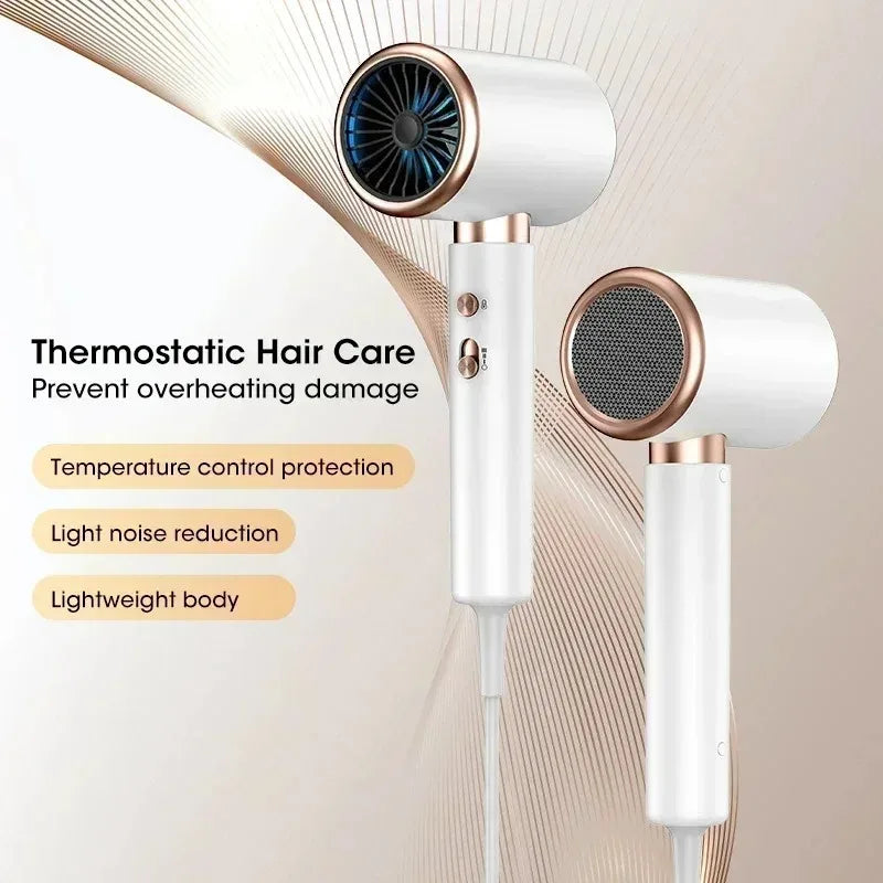 NOCCLILI 2000W Ionic Hair Dryer – Low Noise 3 Speed Lightweight Ionic Hair Dryer P3