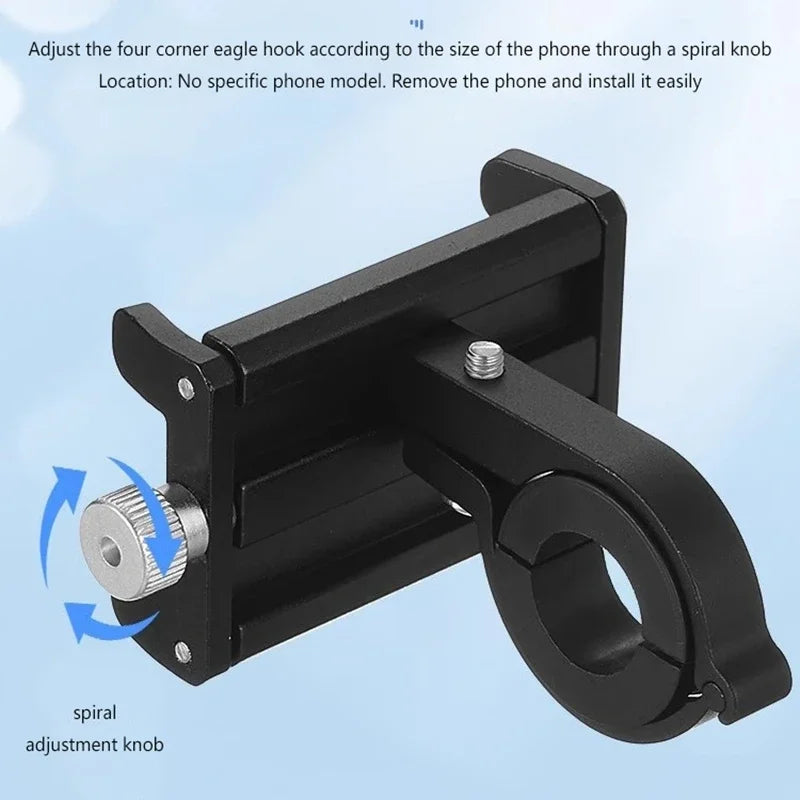 Universal Bike Phone Mount – Metal Handlebar Clip MTB & Moto Bike Phone Mount P3