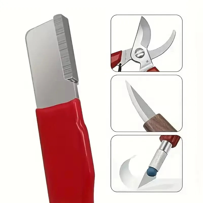 Tungsten Diamond Ceramic Knife & Scissors Sharpener – All Blades Knife Sharpener P3