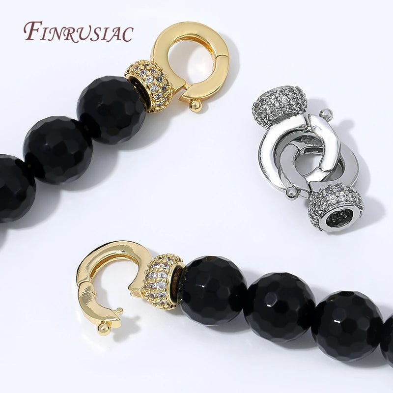 18K Gold Plated Pave CZ Clasp Connector | DIY Jewelry Findings Jewelry Clasp Connector P3